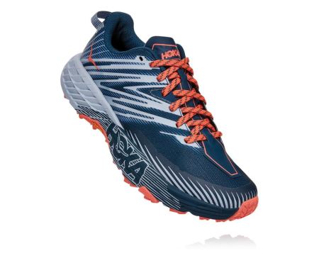 Hoka One One Speedgoat 4 - Adidasi Alergare Dama Albastri | RO-nq6eoj3